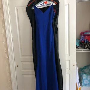 V neck casual gown